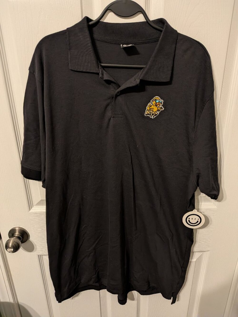 NEFF Men's Rubber Ducky Polo Shirt Black Size XXL NWT